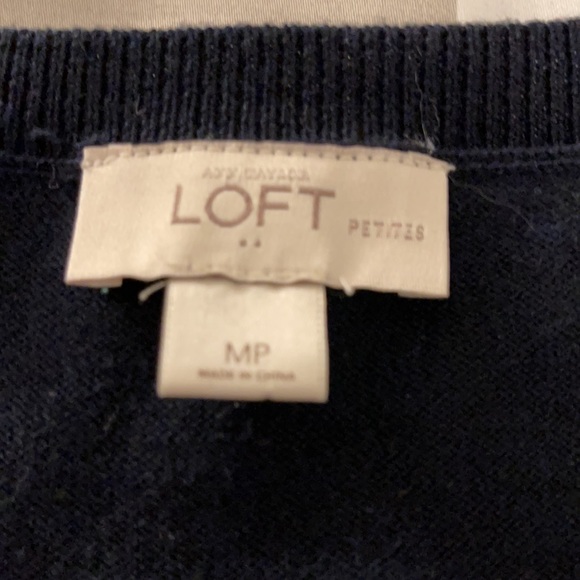 LOFT V-neck Dot Sweater - Picture 3 of 4